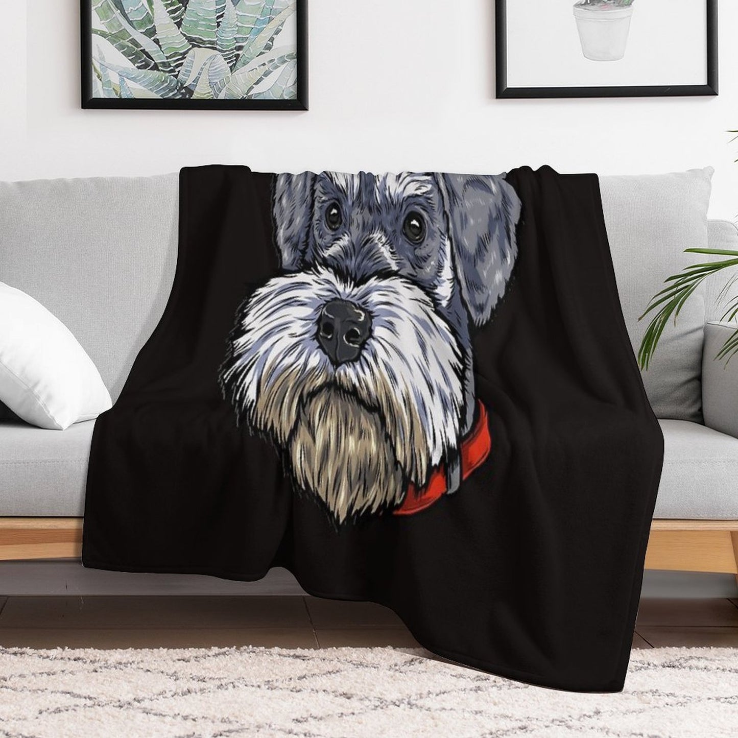 Miniature Schnauzer Throw Blanket