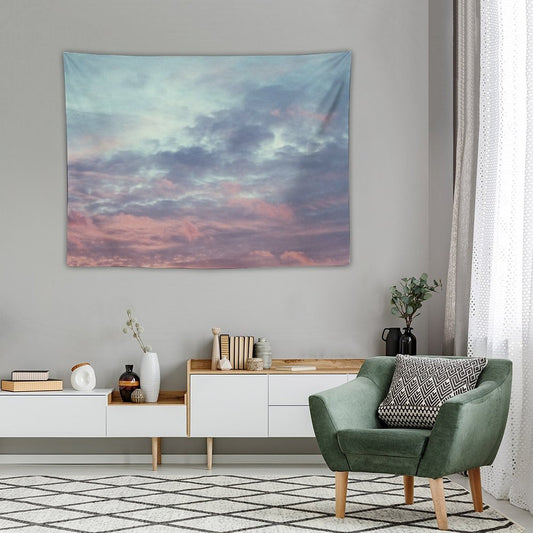 Pink Purple And Blue Summer Sunset Tapestry
