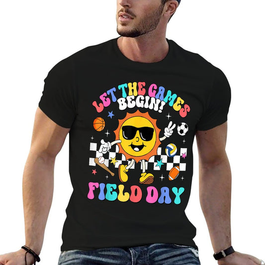 Field Day 2025 Let The Games Begin Teachers Kids Field Day T-Shirt