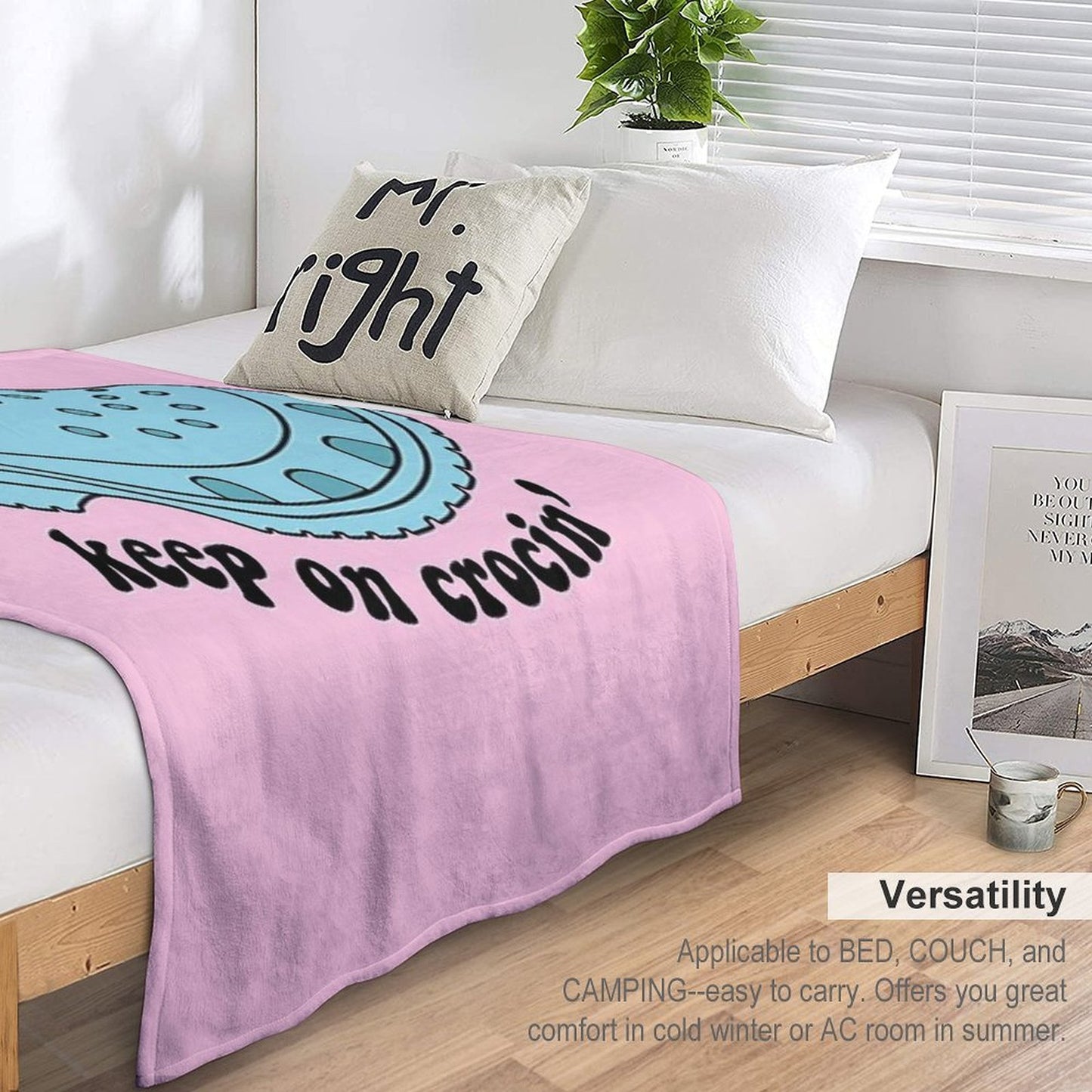 Keep On Crocin' Throw Blanket