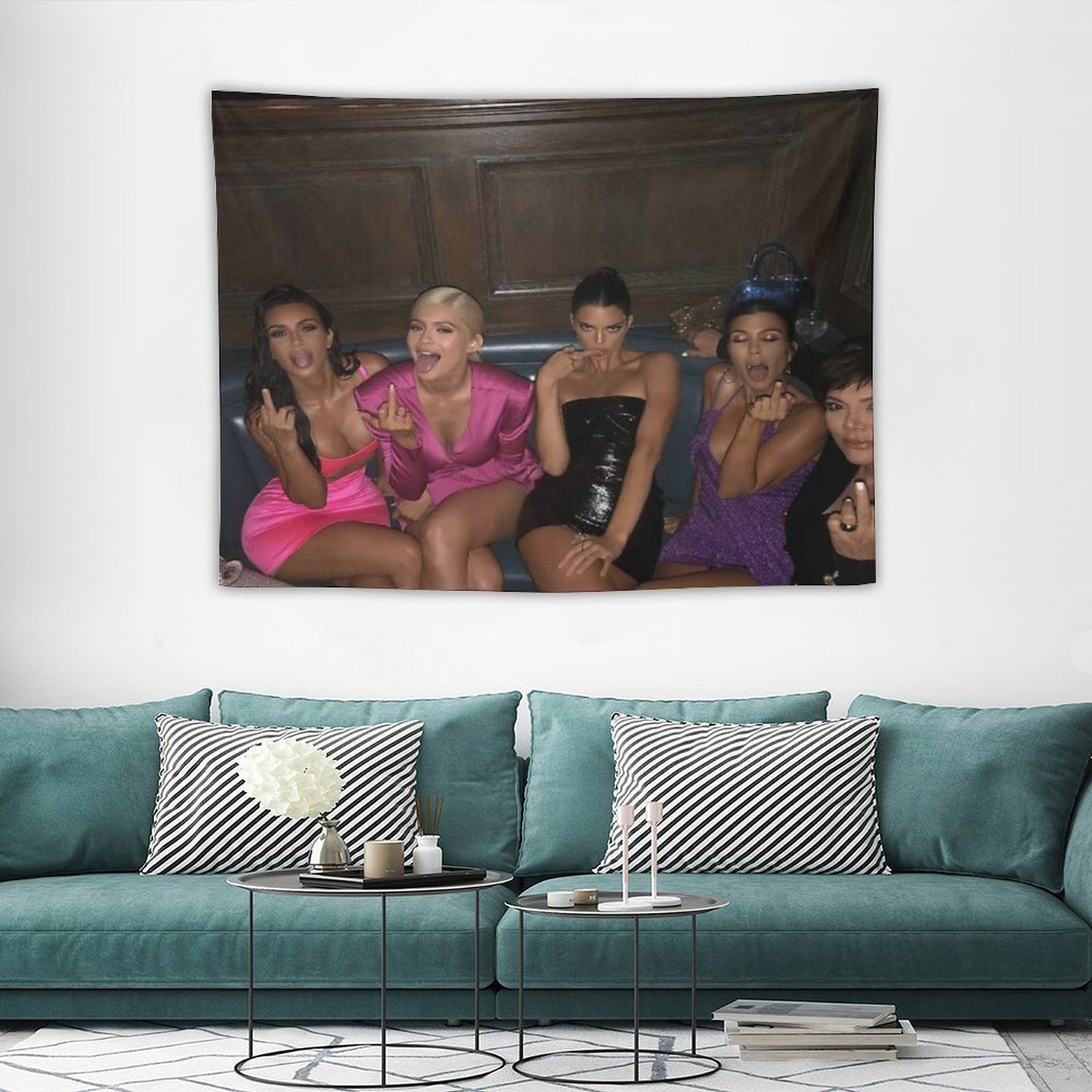 Kardashians Middle Finger Tapestry