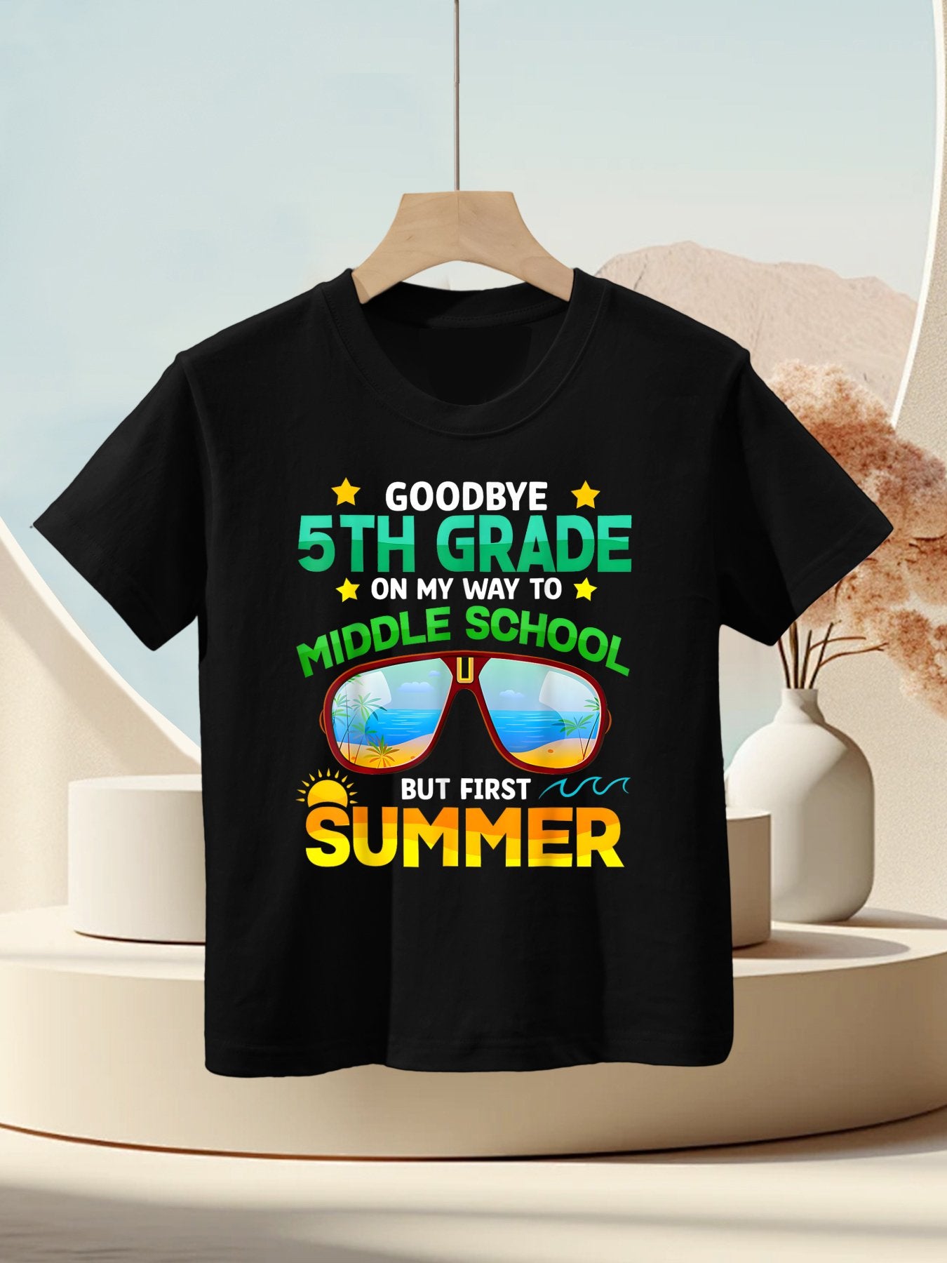 5th Grade Way To Middle School Grade First Summer Graduation Kids T-Shirt
