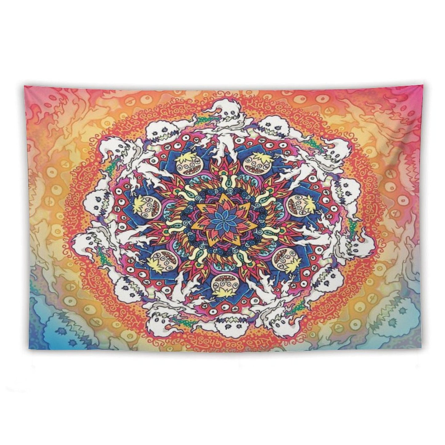 Kids See Ghosts Mandala Tapestry