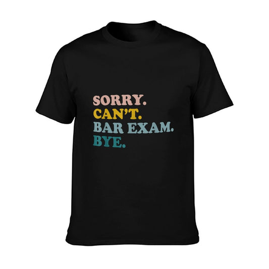 Funny Future Lawyer Sorry Can't Bar Exam Bye Retro T-Shirt