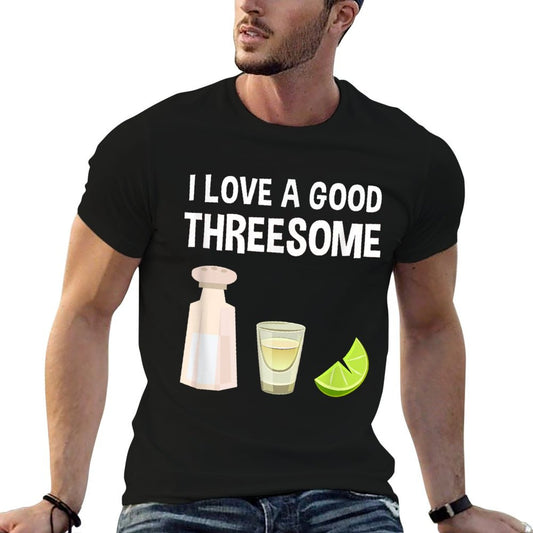 Salt Lime Tequila Threesome Bartender Bar Drink T-Shirt