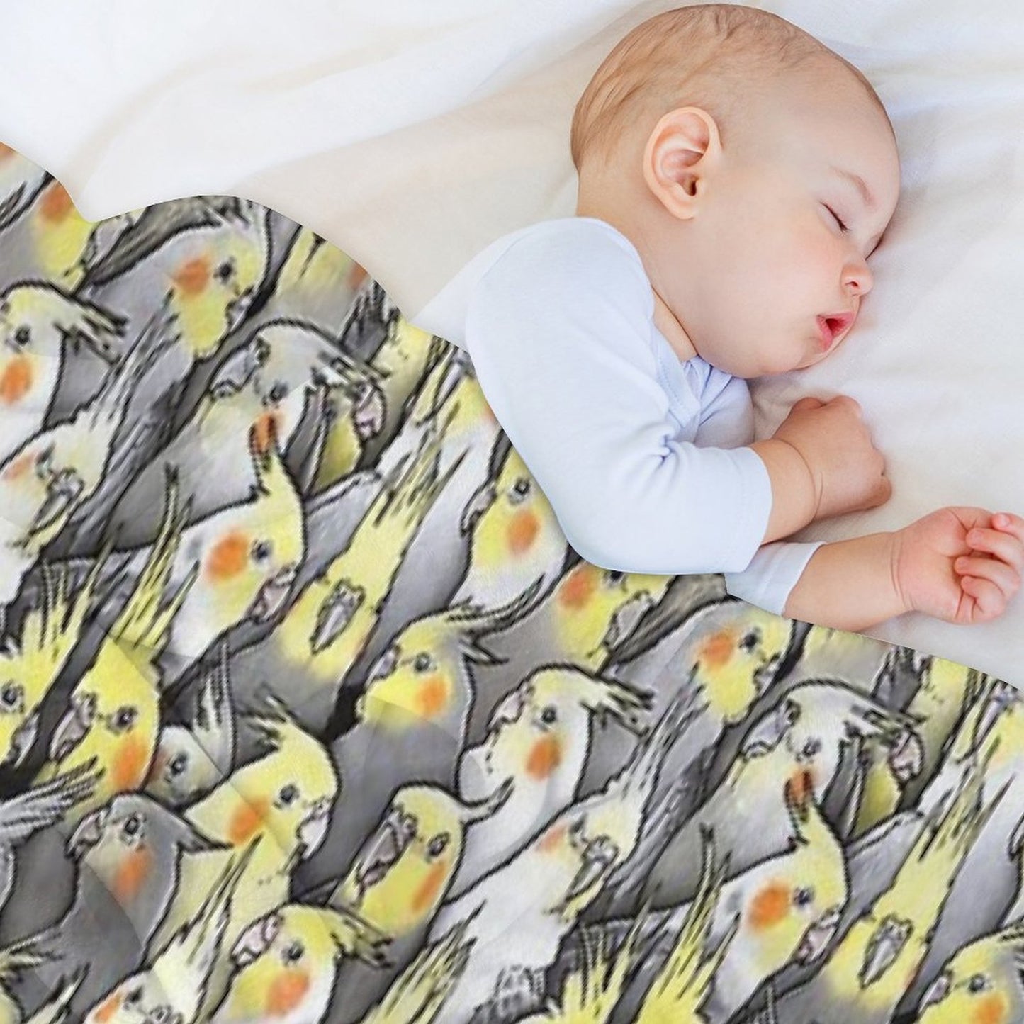Cockatiels Galore Throw Blanket