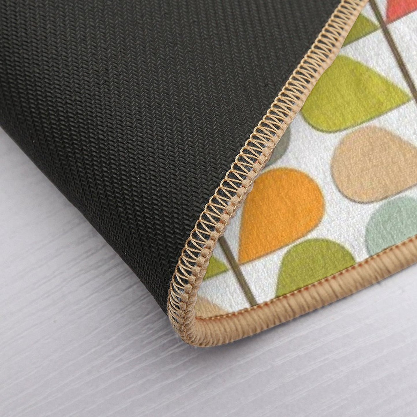Retro 60s Midcentury Modern Pattern Bath Mat