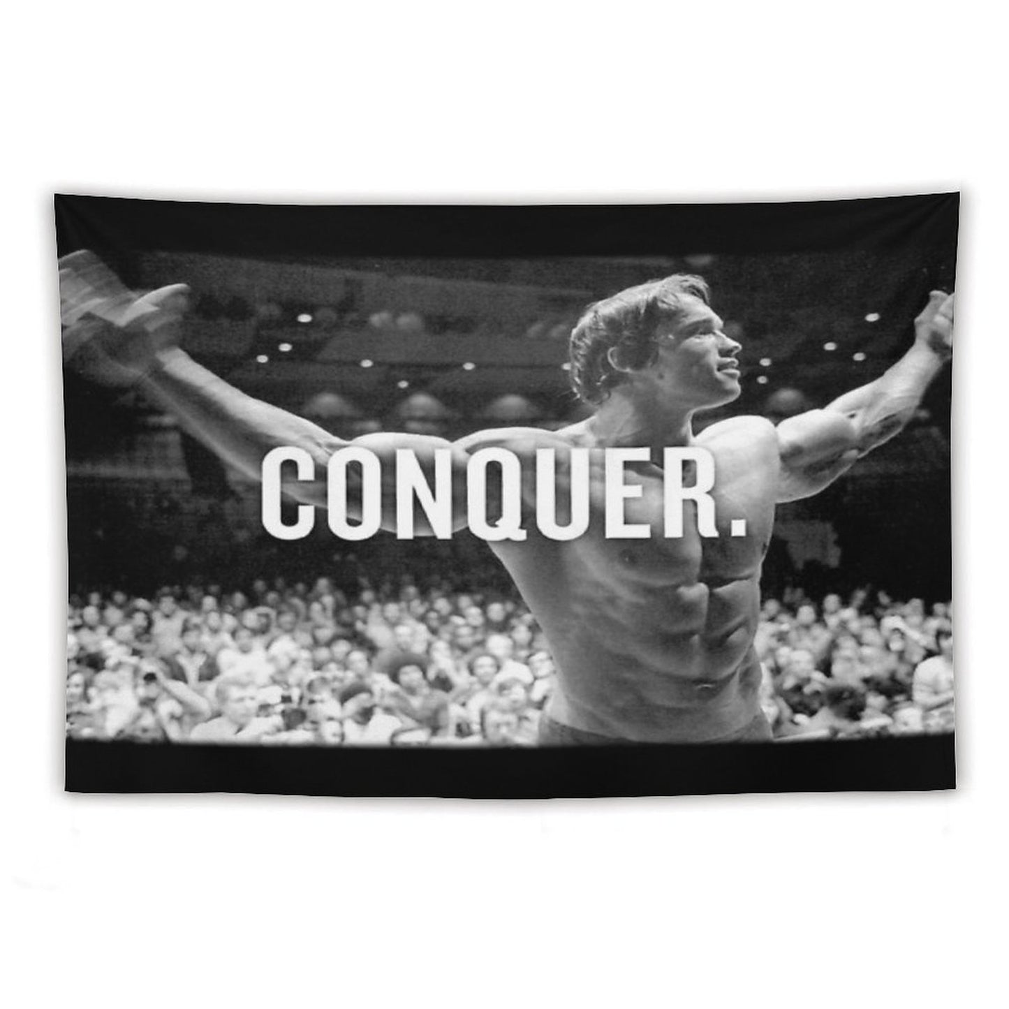 Arnold Schwarzenegger Conquer Tapestry