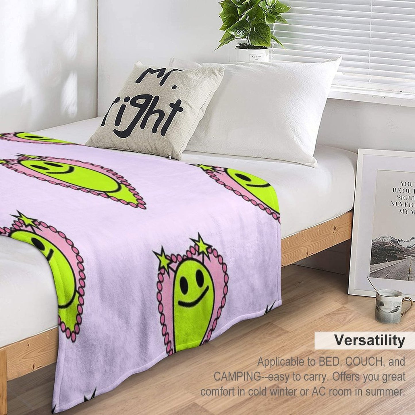 Dottie Green Alien Throw Blanket
