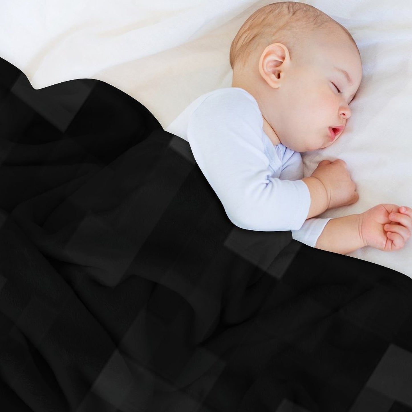 Enderman Pattern Throw Blanket