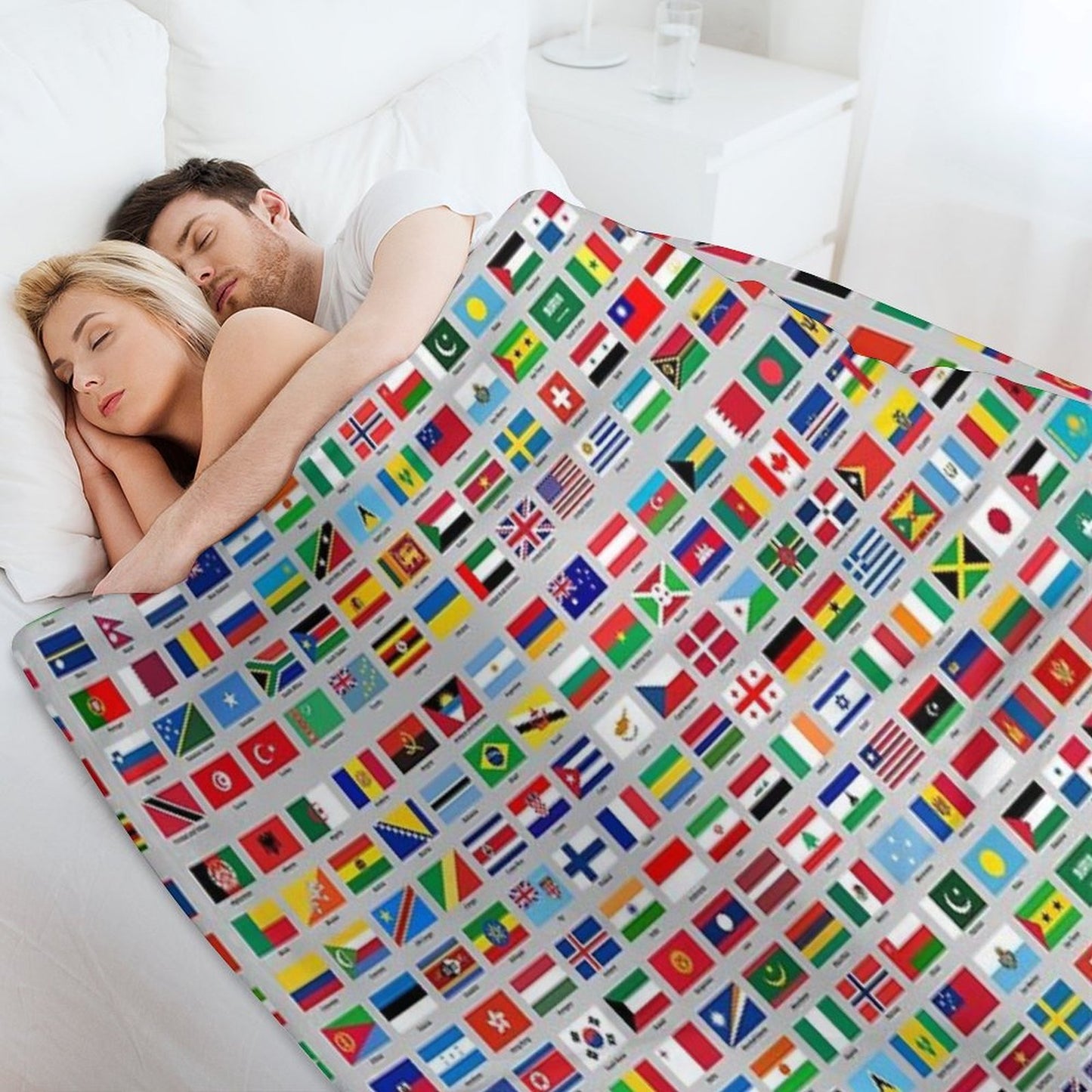 All of The Current World Flags Every Nation Throw Blanket
