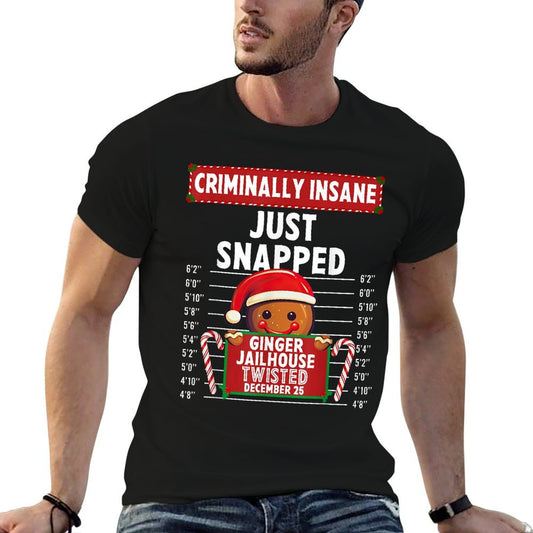Criminally Insane Ginger Jailhouse Christmas Gingerbread Soft T-Shirt