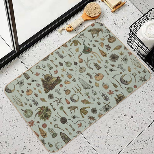 Green Cozy Crone Bath Mat