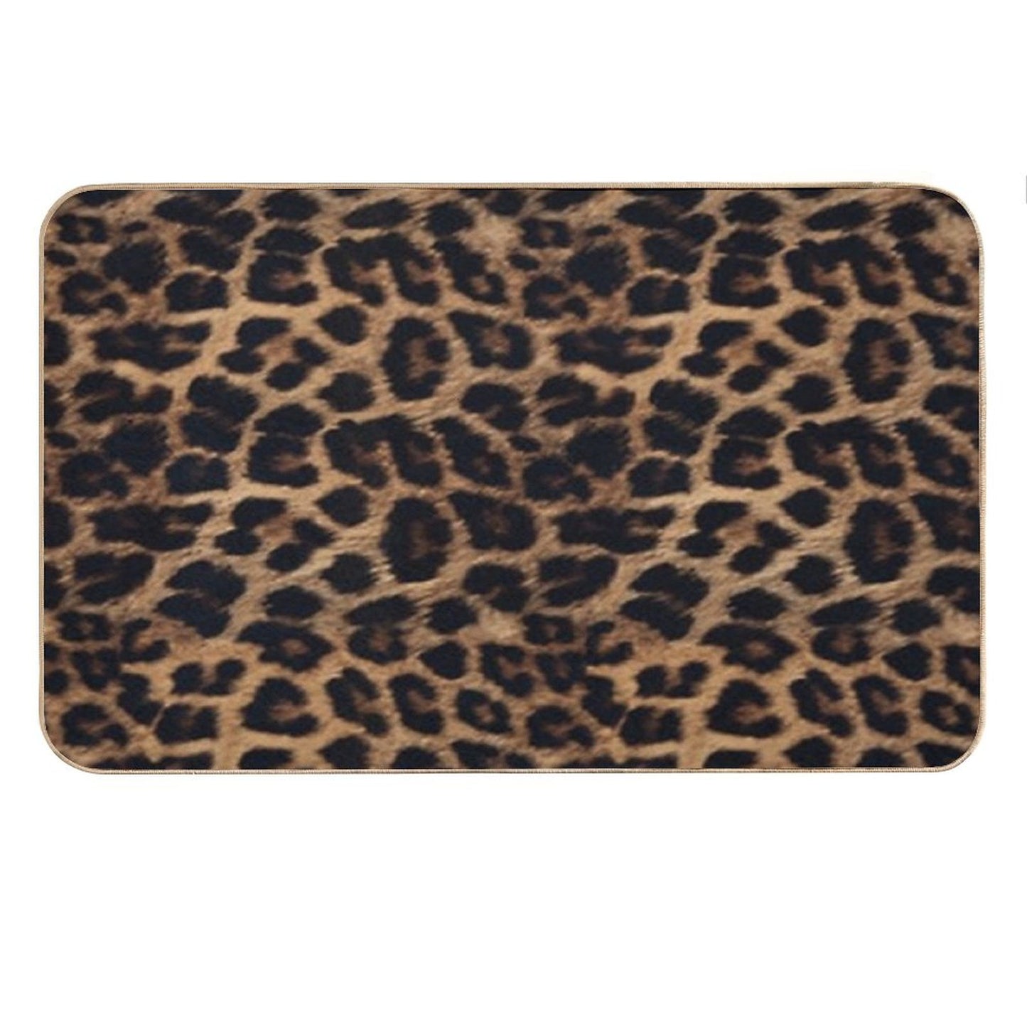 Leopard Print Bath Mat
