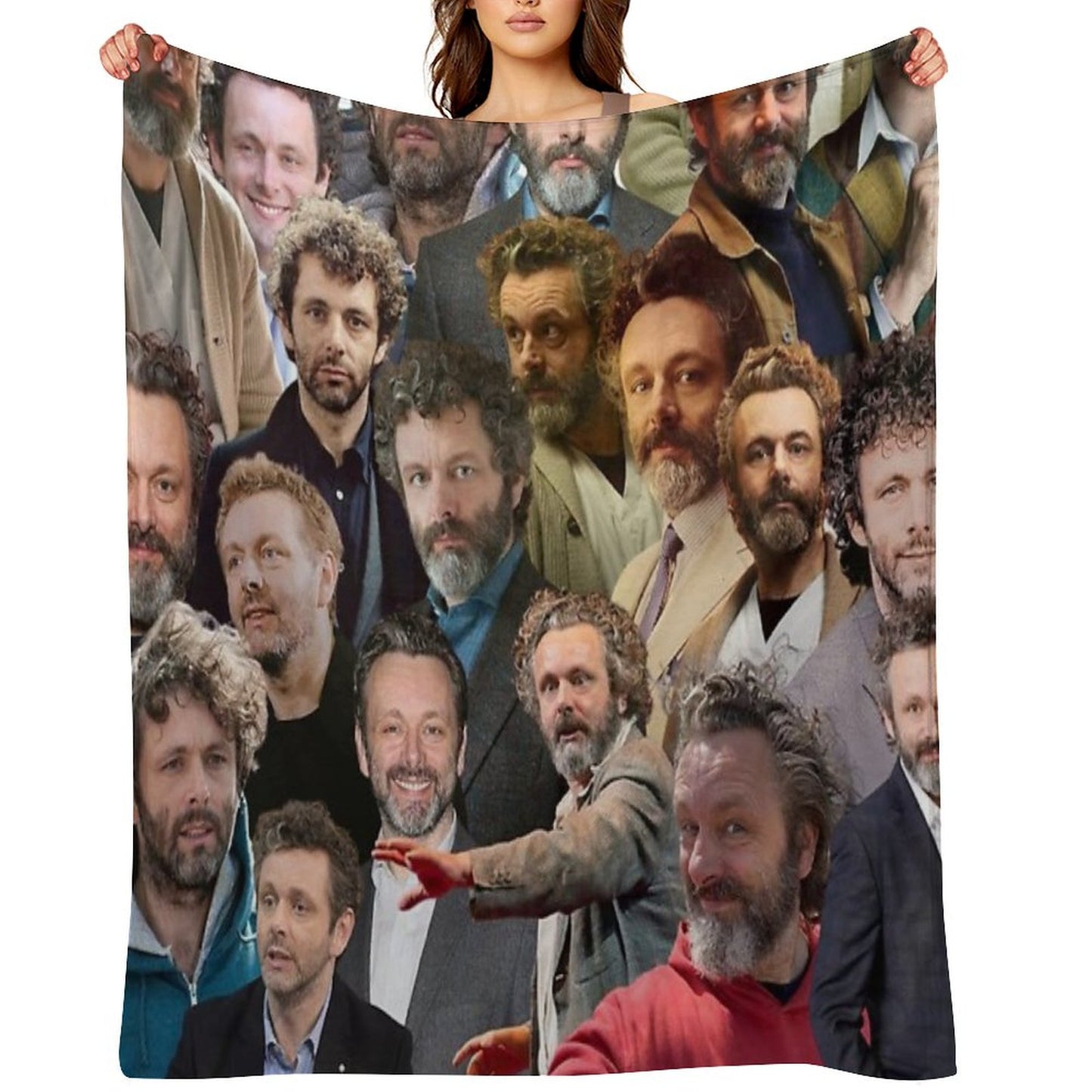 Michael Sheen Photo Collage Throw Blanket