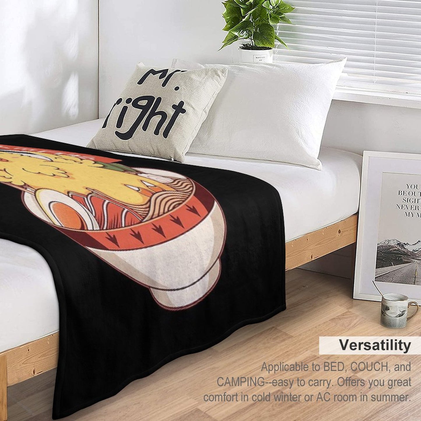 Fat Chocobo Ramen Throw Blanket