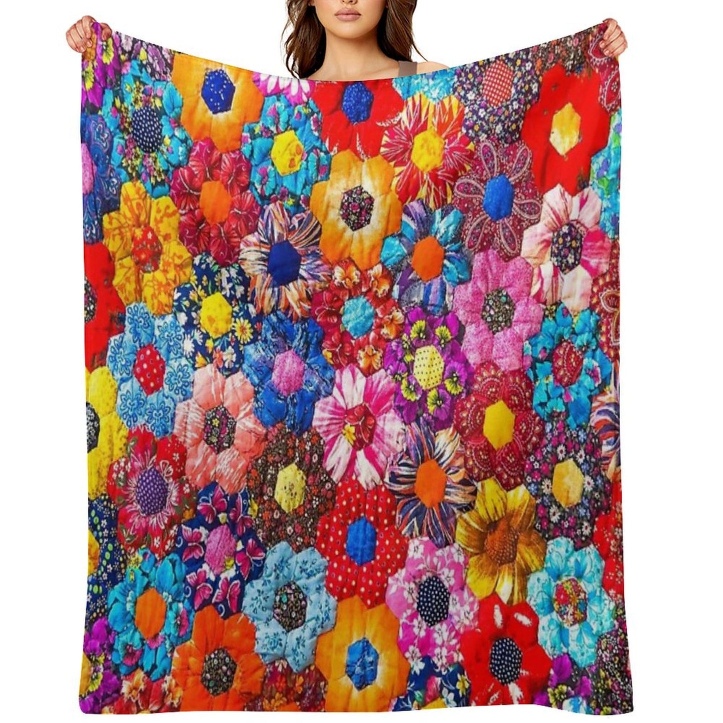 Patchwork Throw Blanket