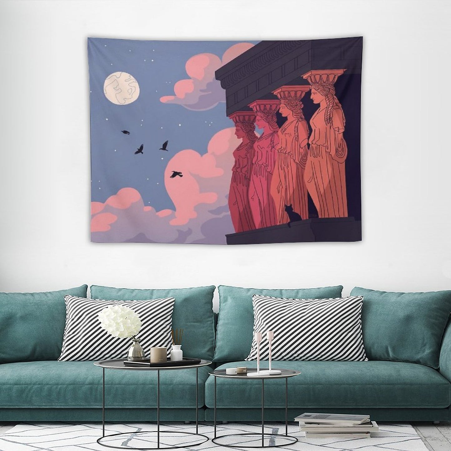 Caryatids at Dusk Tapestry
