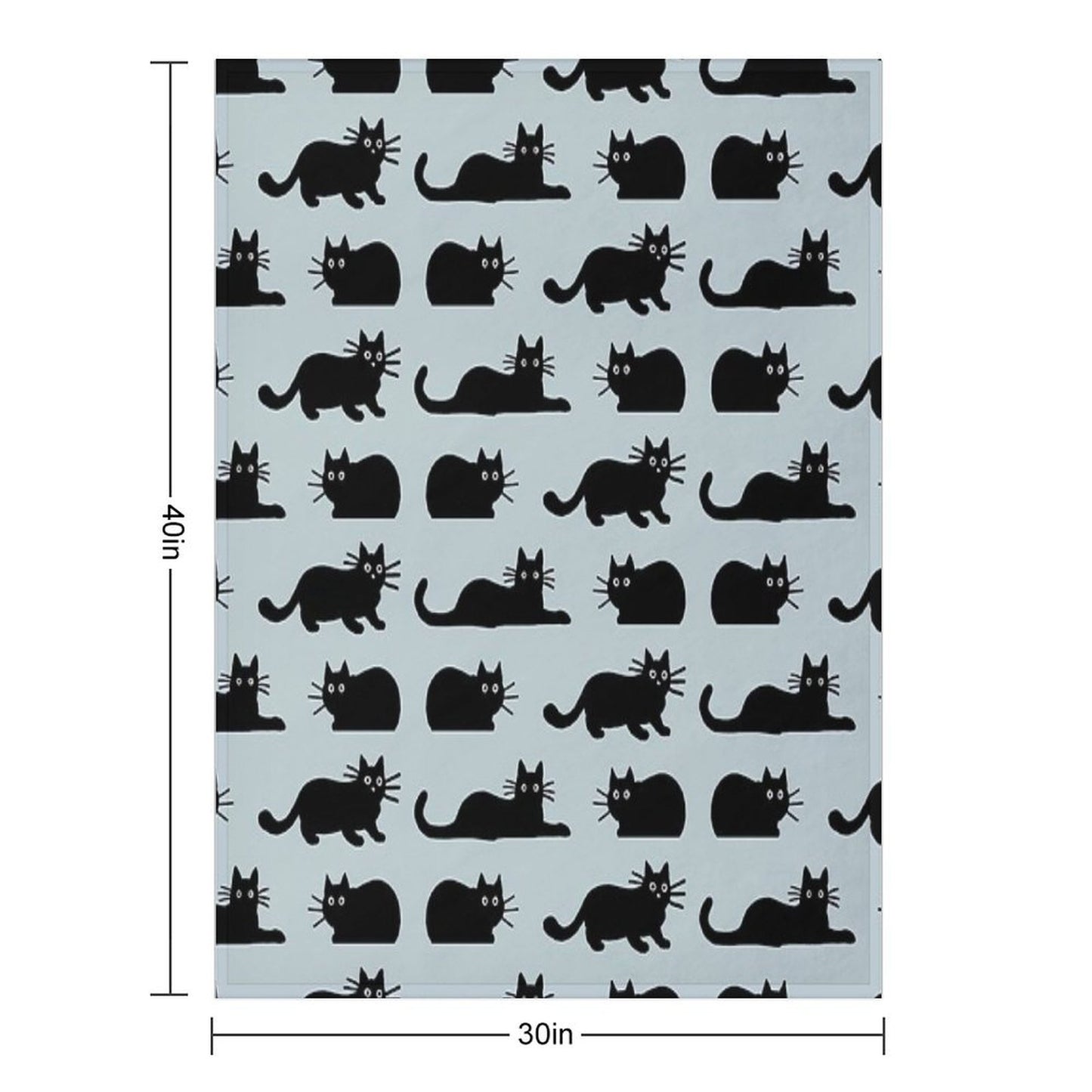 Black Cat Throw Blanket