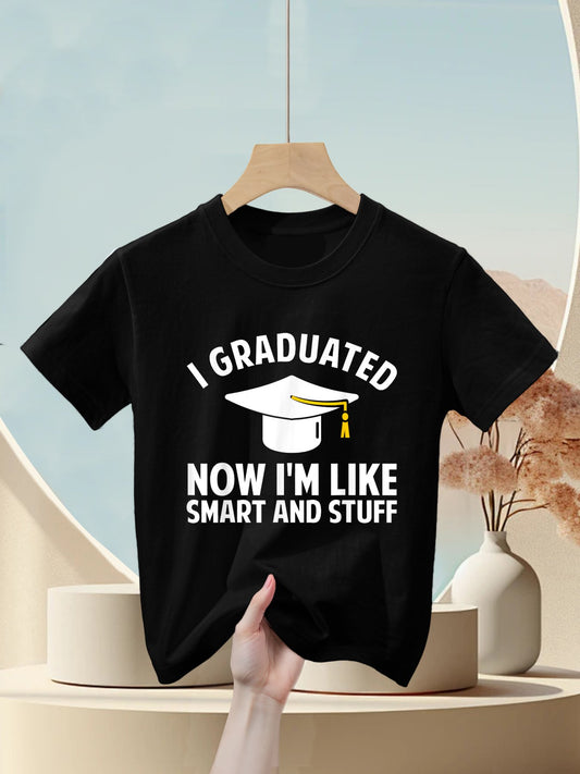 Funny Graduation Art For Men Women Masters Degree Graduate Kids T-Shirt