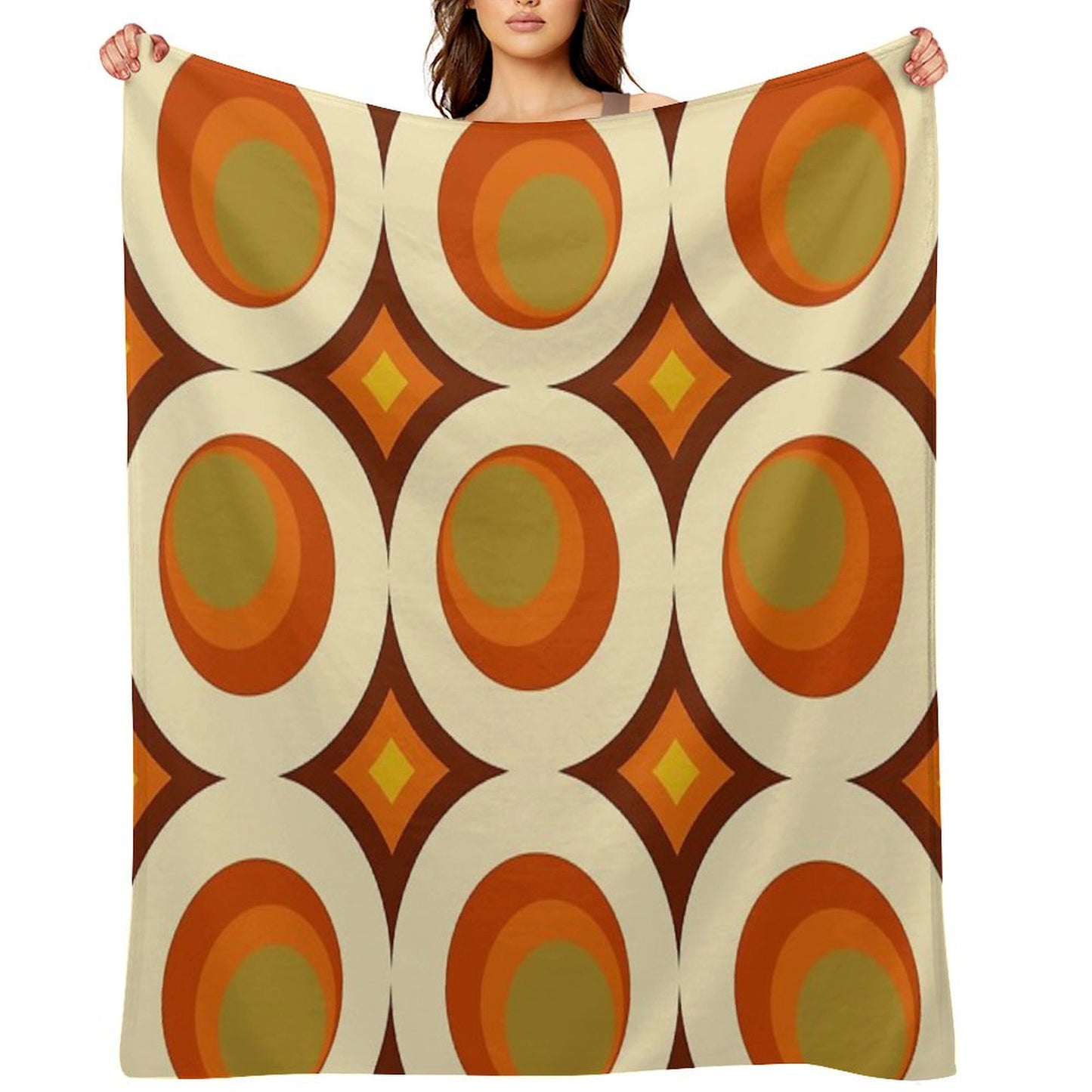 Mid-Century Modern 70s Throw Blanket