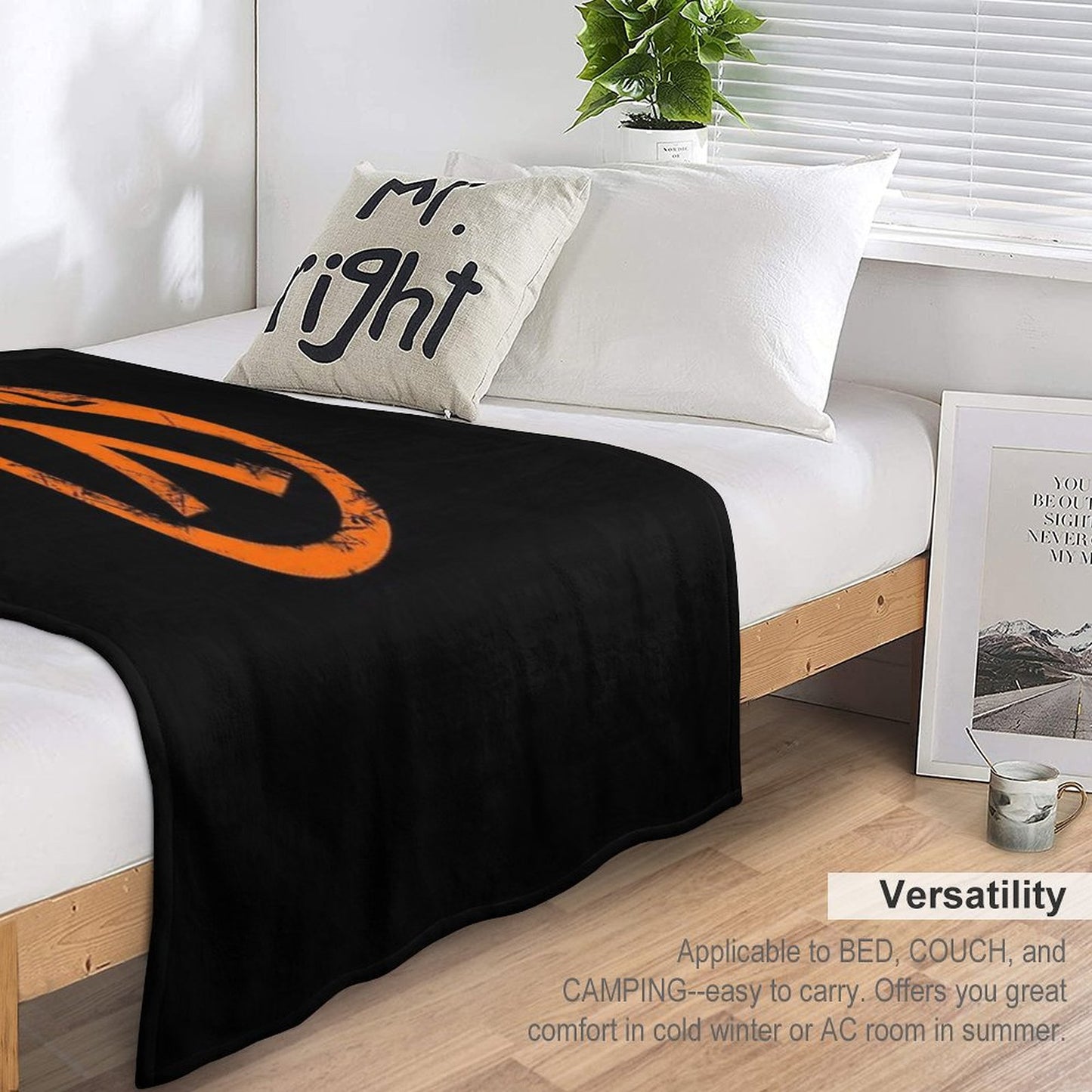 HL2 Orange Throw Blanket