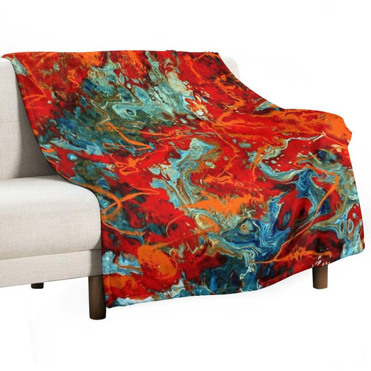 Strawberry Split Throw Blanket