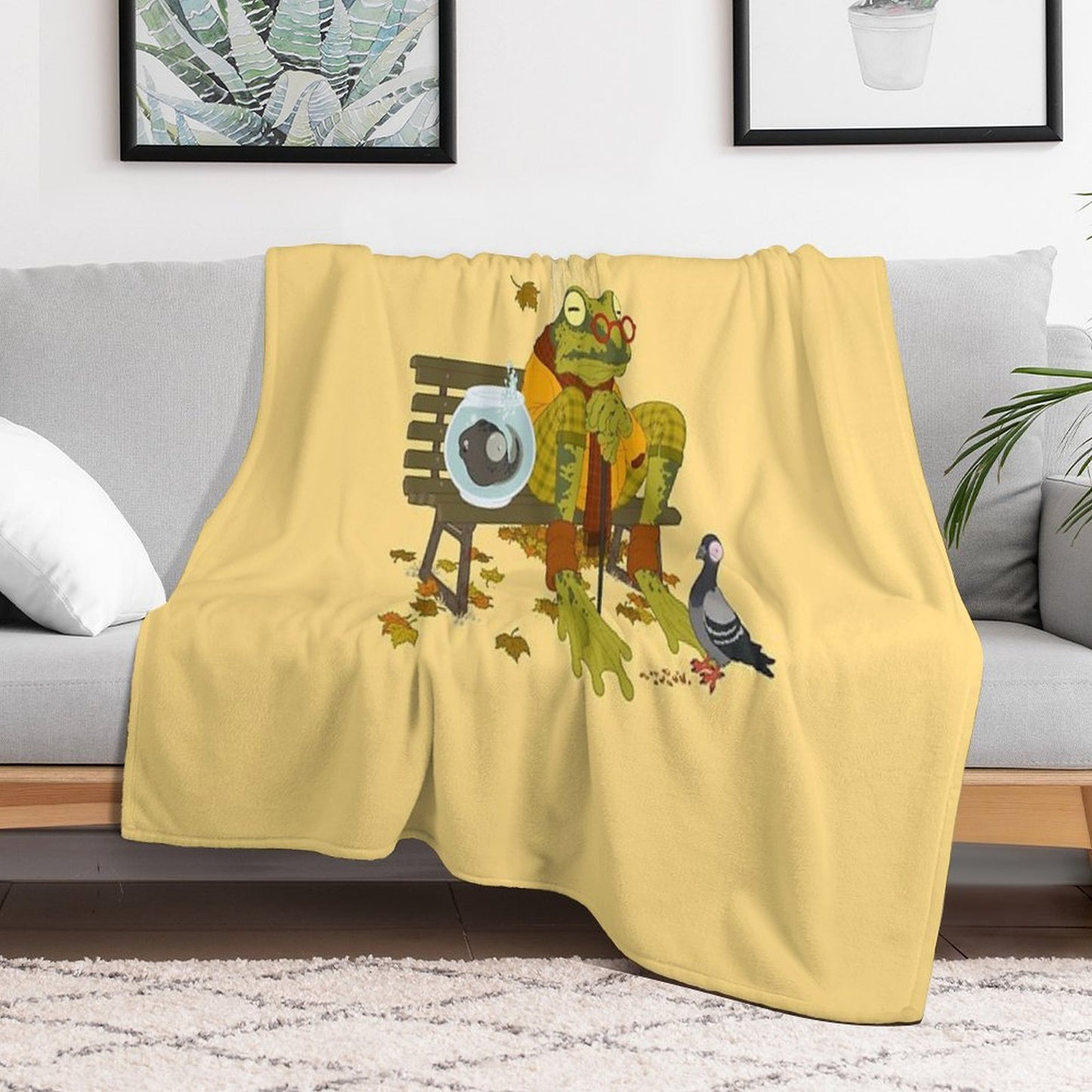 Day Out with Grandpa Throw Blanket