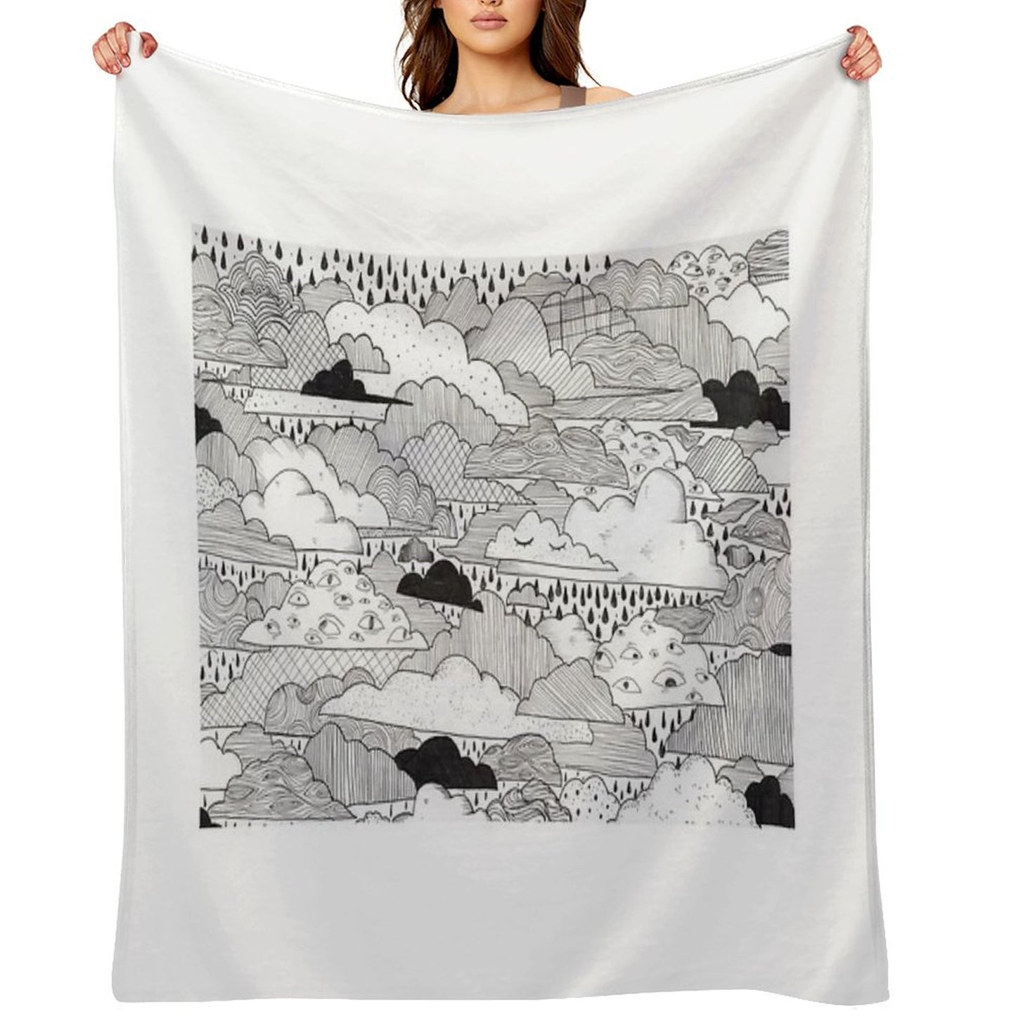 Clouds Throw Blanket