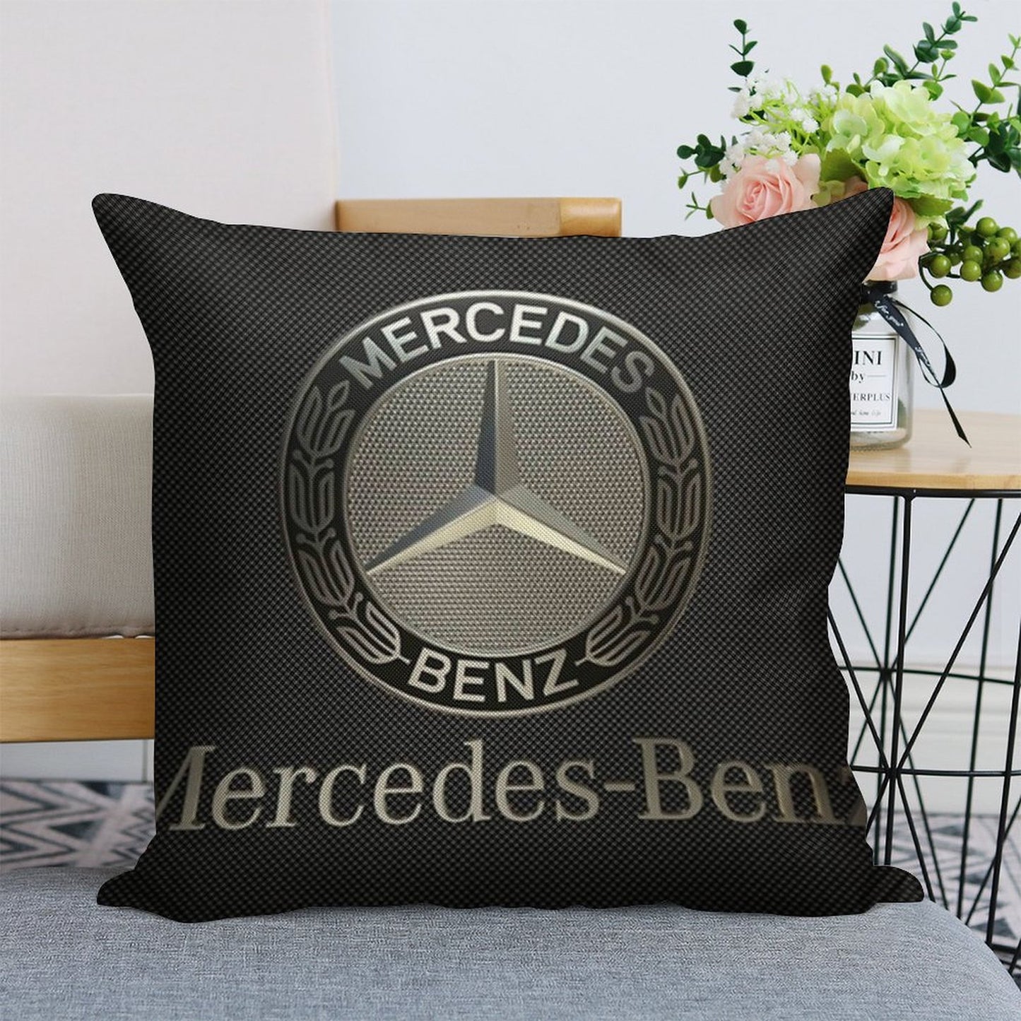 Driving Performance Linen Throw Pillow Cover