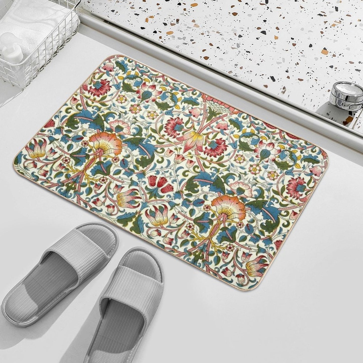 William Morris Lodden Bath Mat