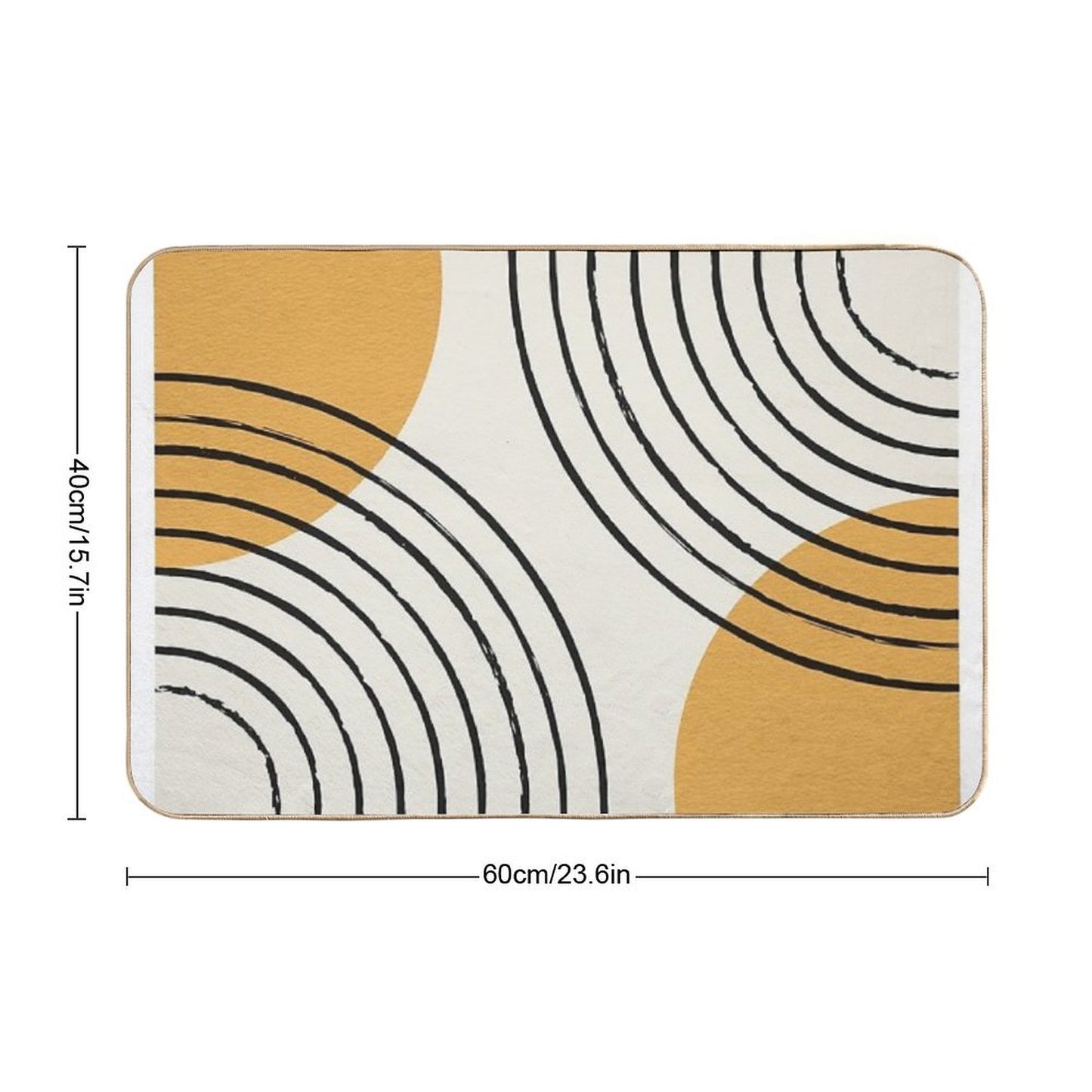 Sun Arch Double - Gold Bath Mat