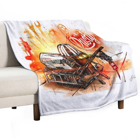 Rusty Art Throw Blanket