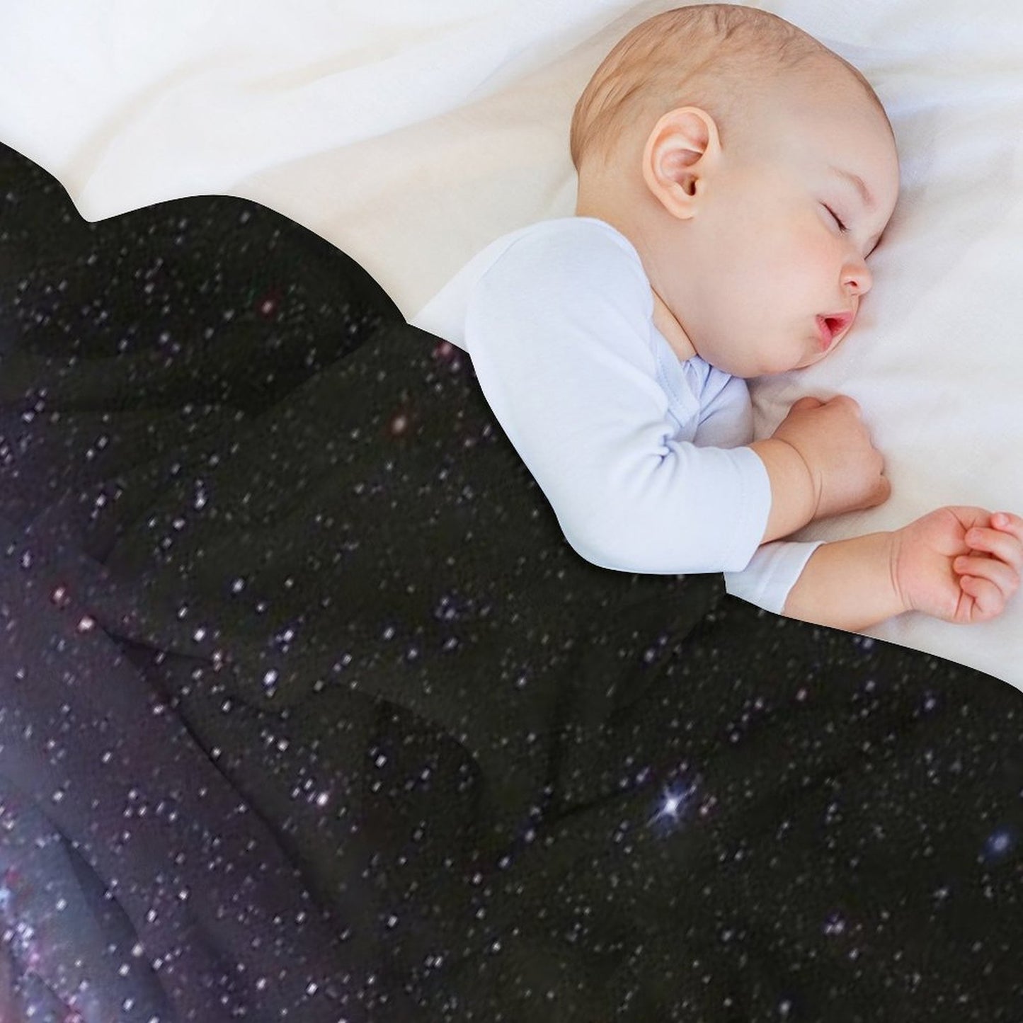 Cosmic Cotton Candy - Pink Stardust Throw Blanket