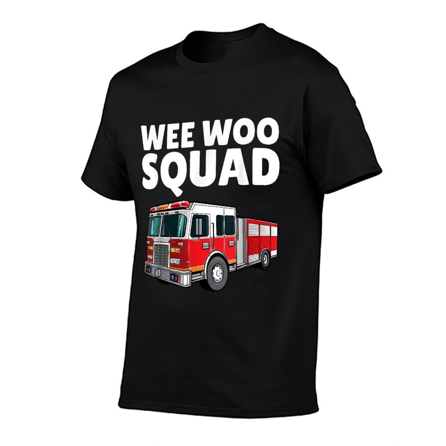 Funny Firefighter Art For Men Women Kids Fire Truck Fireman T-Shirt