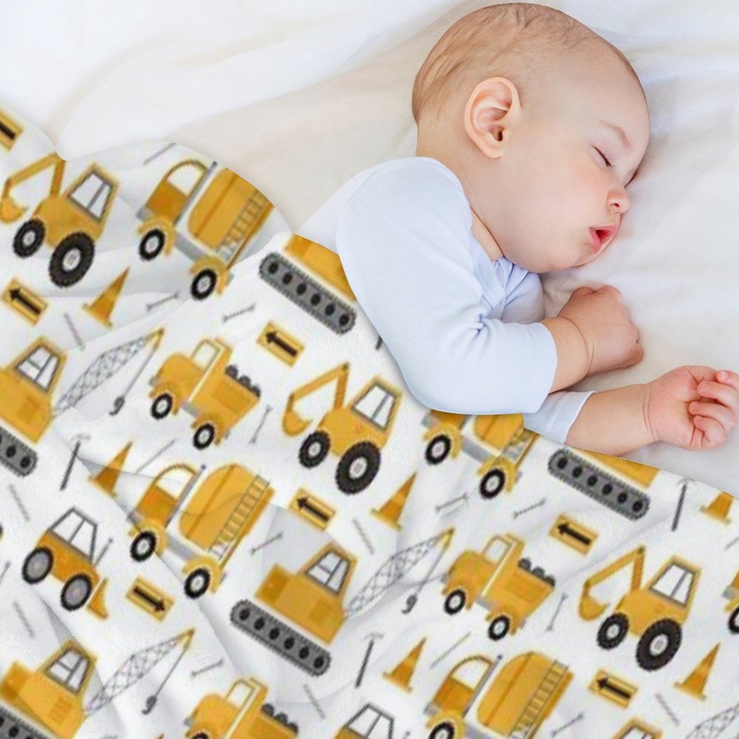 Construction Trucks Throw Blanket