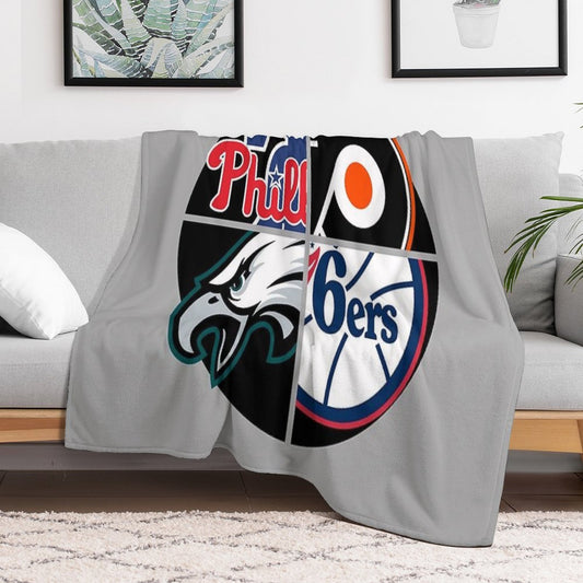 Philadelphia Sports Quad Throw Blanket