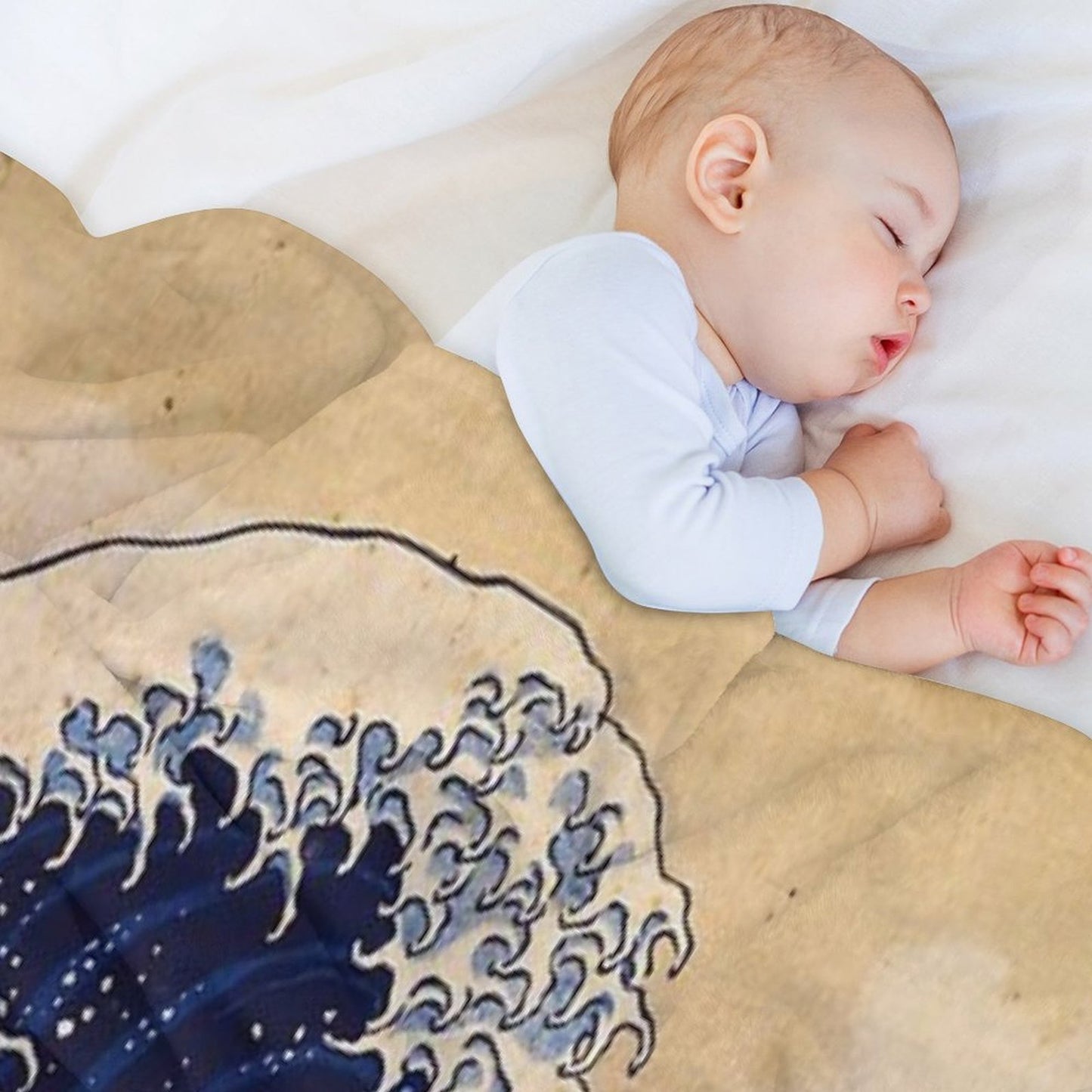 The Great Wave Off Kanagawa by Katsushika Hokusai (c 1830-1833) Throw Blanket