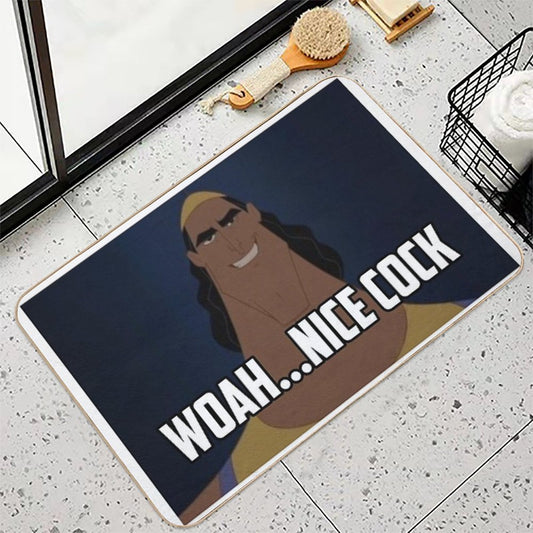 Woah...Nice Cock Kronk Meme Bath Mat