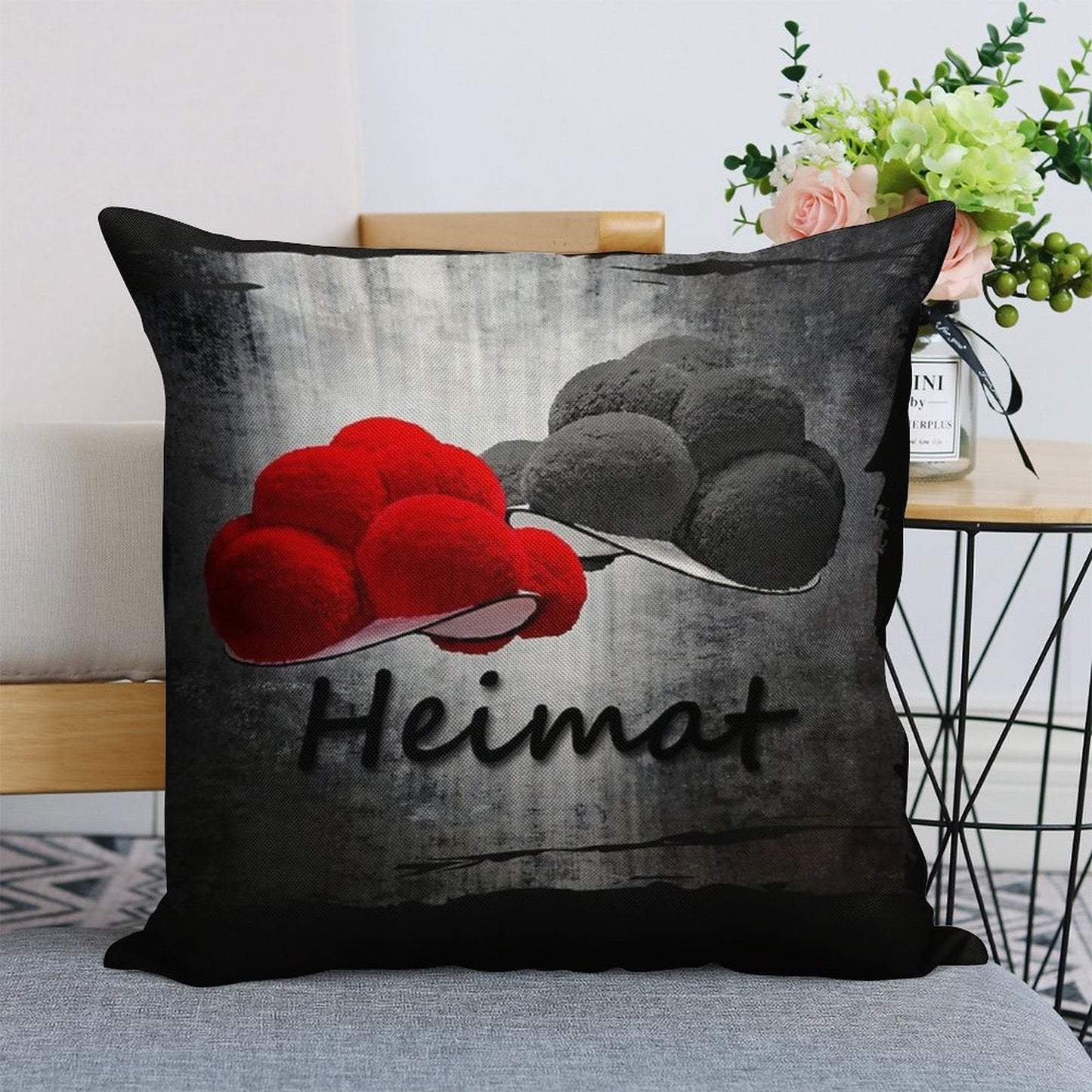 Black Forest Hats Heimat ART 1.0 Linen Throw Pillow Cover