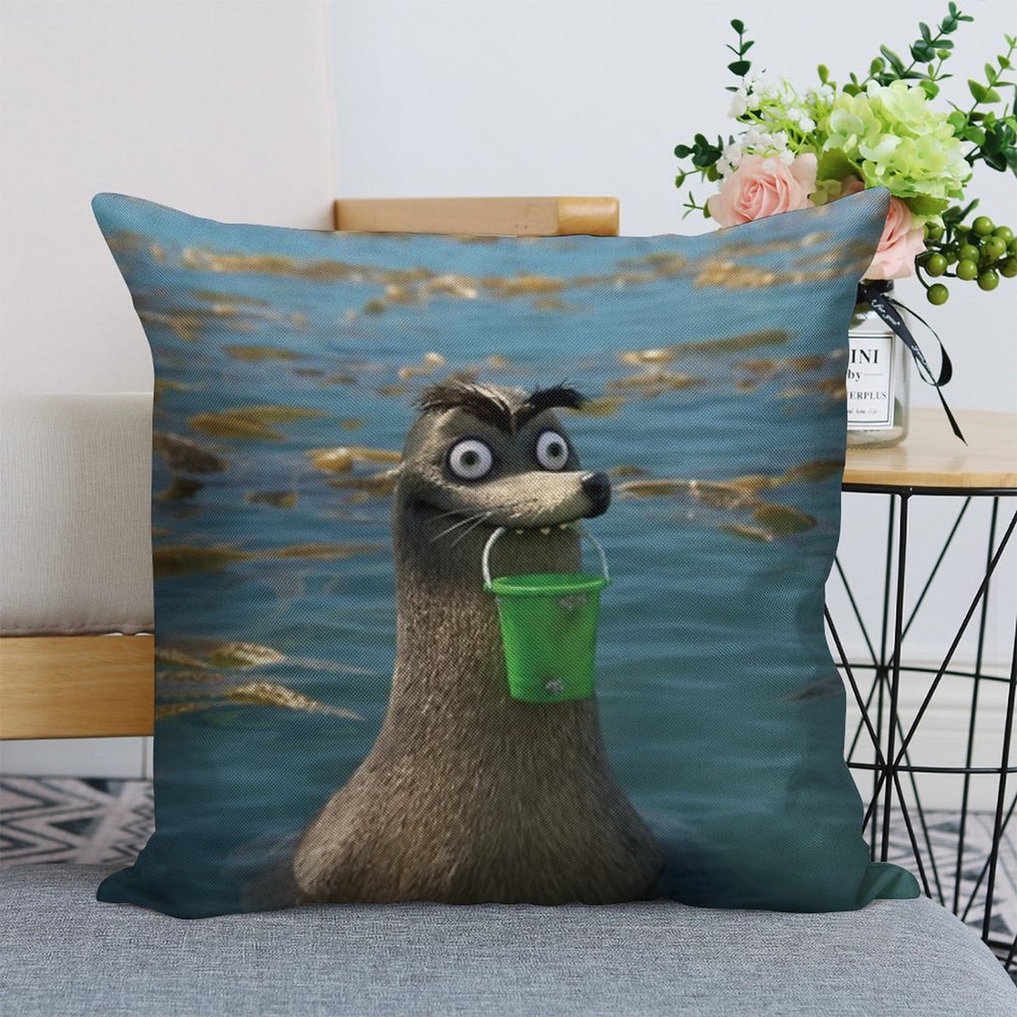 Gerald Linen Throw Pillow Cover