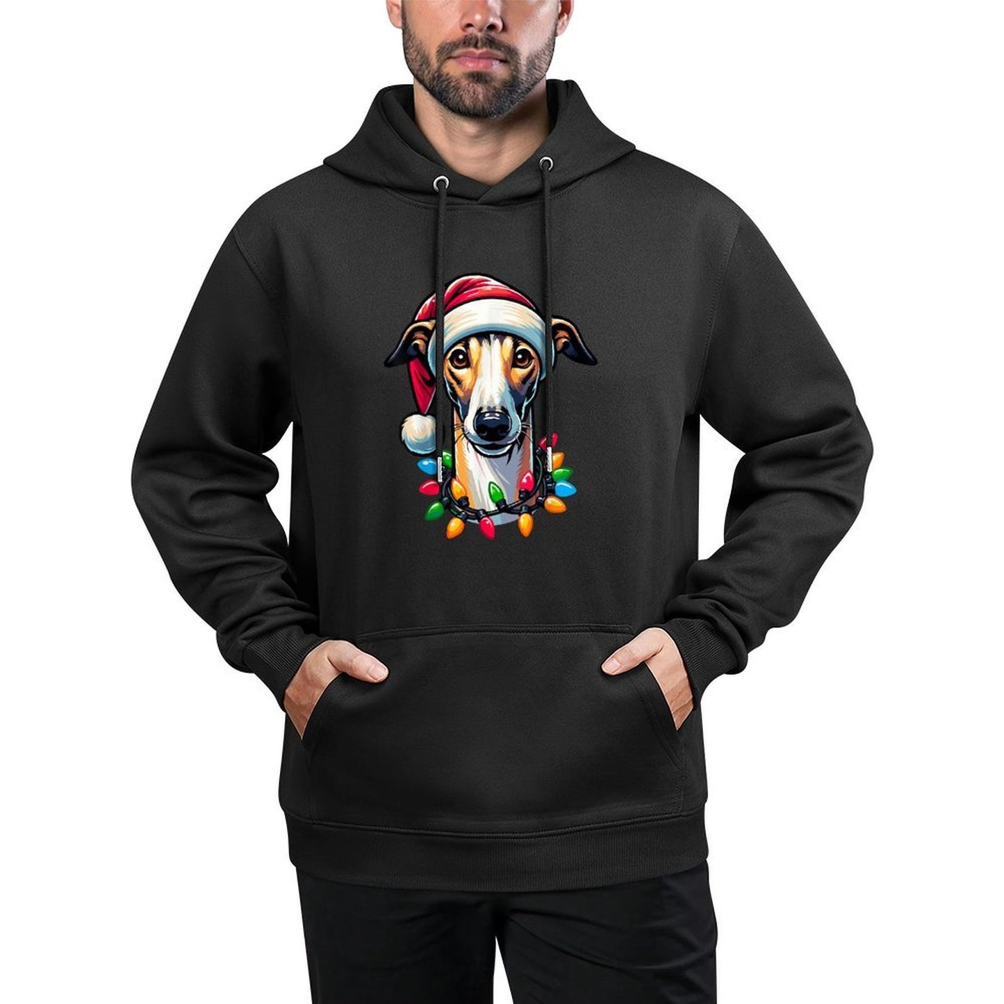 Dog Owner Xmas Men Women Favorite Greyhound Christmas Unisex Design Hoodie