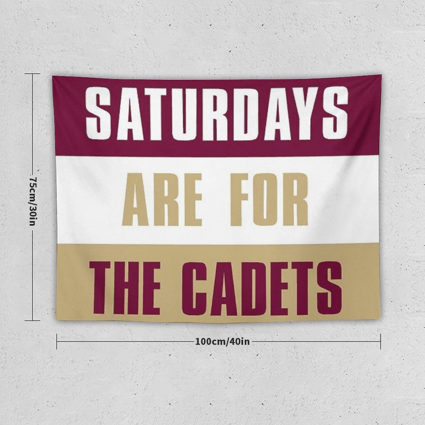 Saturdays Are for The Cadets, Norwich University – The Military College of Vermont Tapestry
