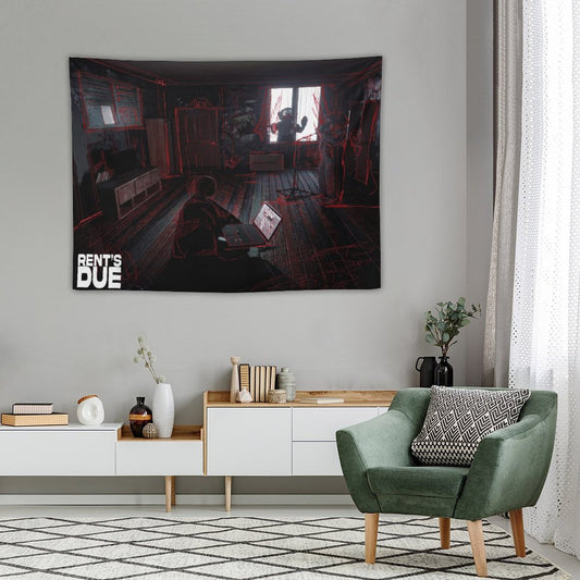 RENT’S DUE Tapestry
