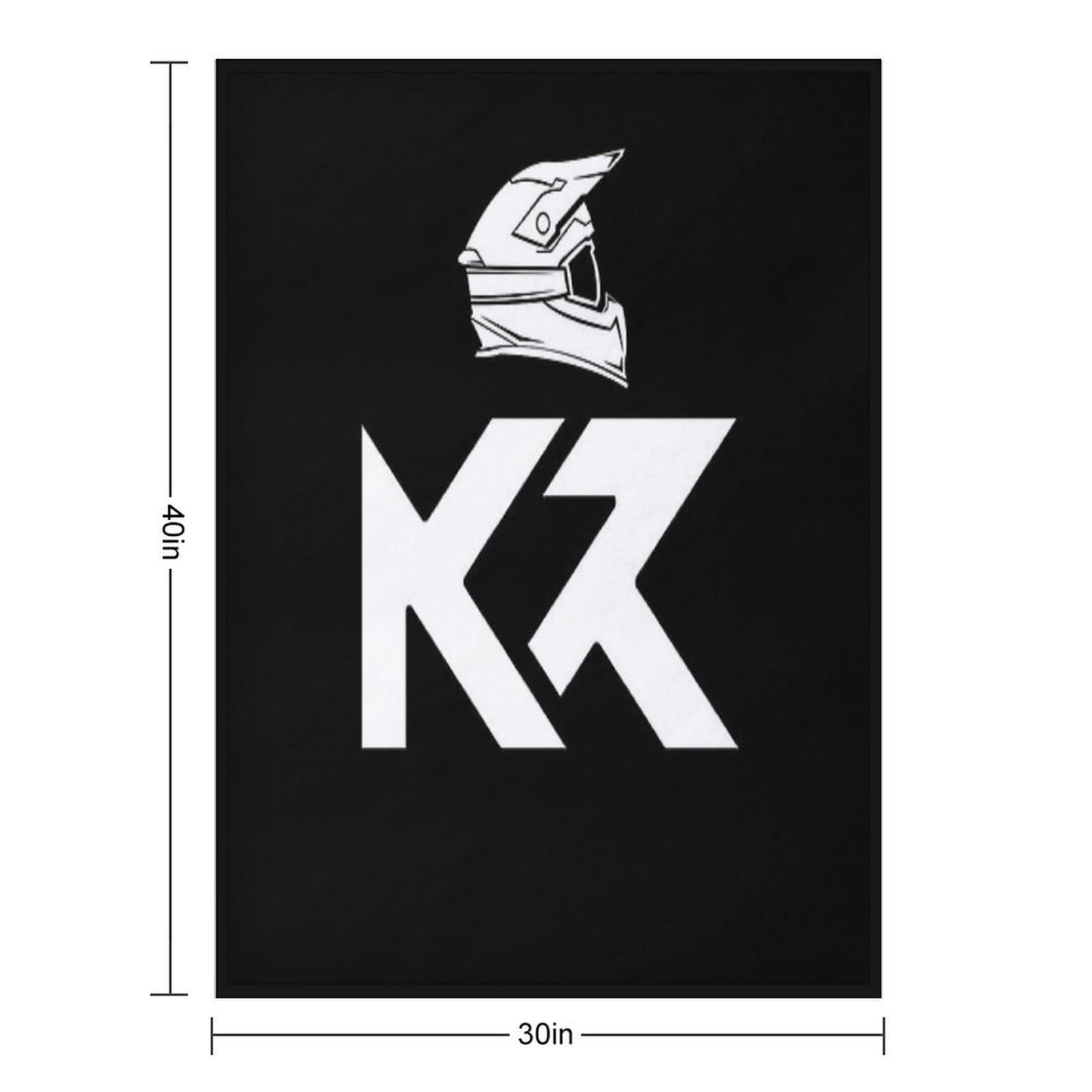 KR Motocross Throw Blanket