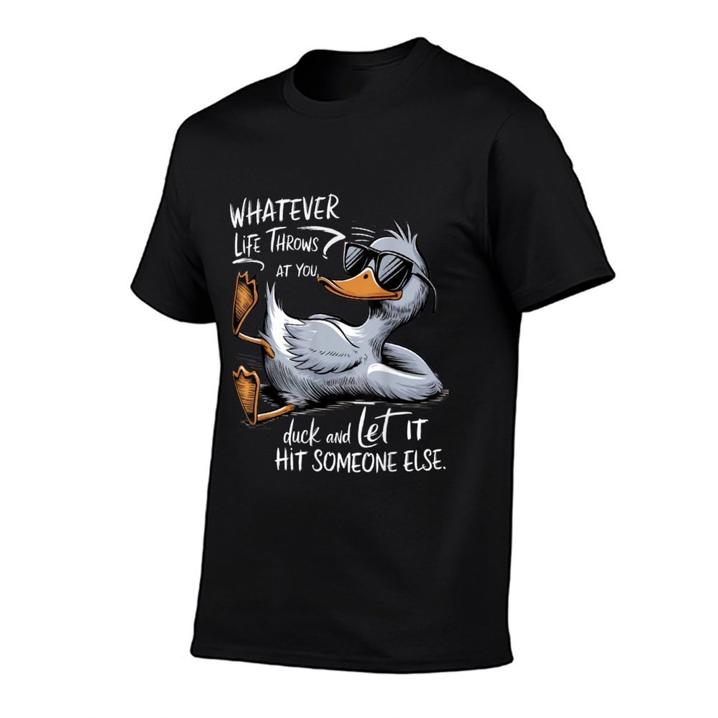 Funny Duck Funny Quote Graphic Tees For Men Women Kids Relaxed-fit T-Shirt