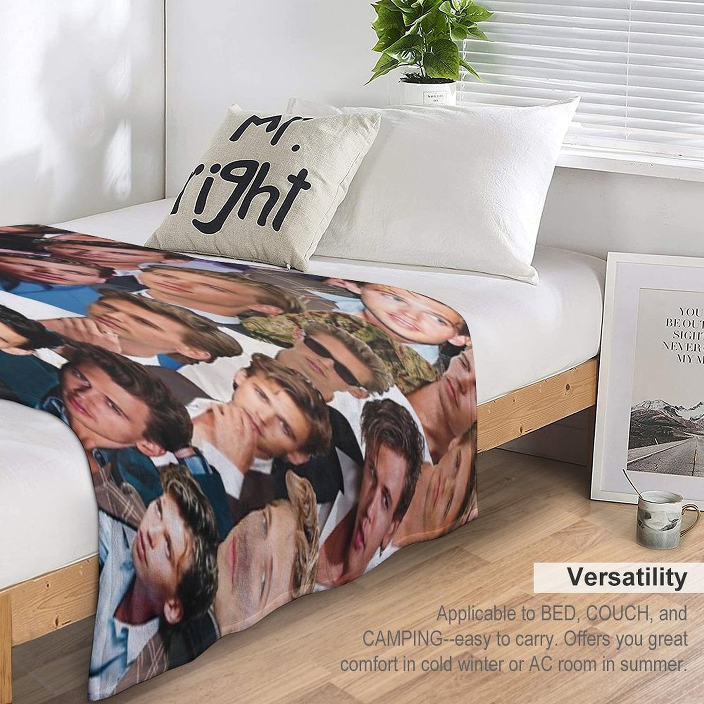 Austin Butler Photo Collage Throw Blanket