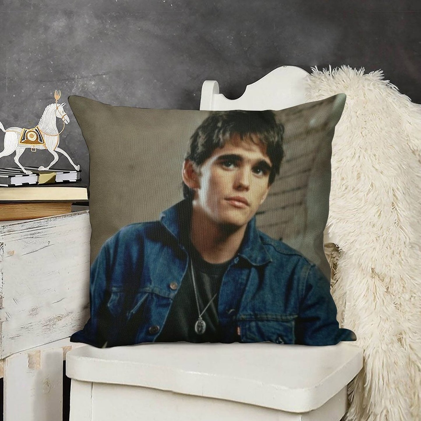 Dally Winston Linen Throw Pillow Cover