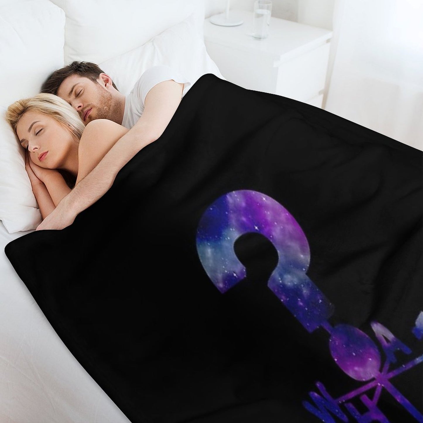 The Mystery Shack Question Mark Weathervane Throw Blanket