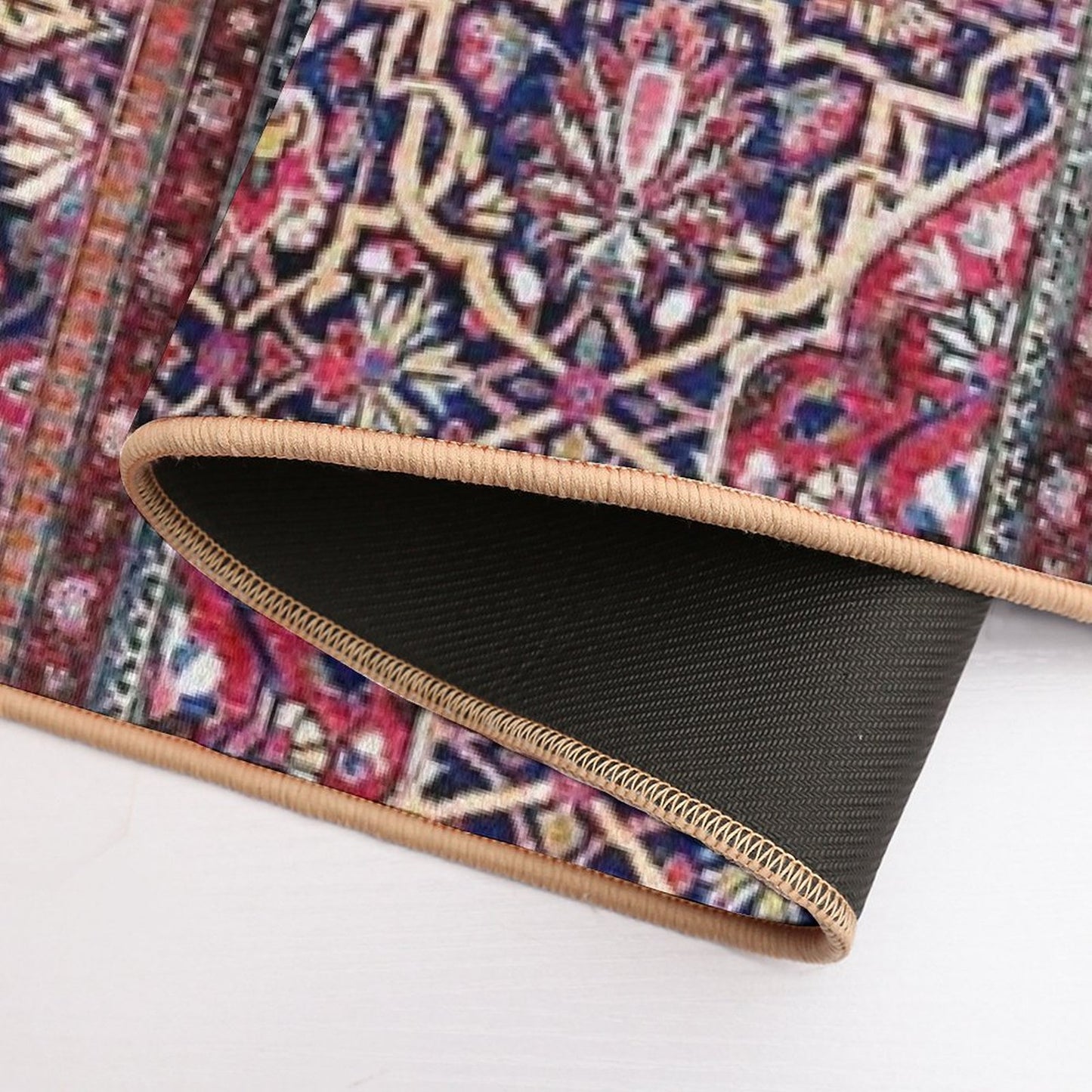 Kashan Central Persian Silk Rug Print Bath Mat